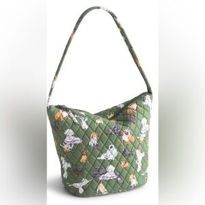 Vera Bradley Slouchy Bucket Shoulder Bag in Cotton in Dog Park print 🐶🐾
